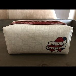 Gucci Guccissima Tattoo pouch small makeup bag.